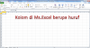 MERUBAH NAMA KOLOM DARI ANGKA KE ABJAD DI MICROSOFT EXCEL 2010