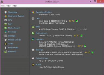 cara cek motherborad dengan speccy