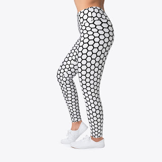 honeycomb textured leggings