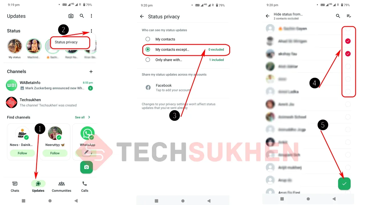 How To Hide WhatsApp Status From Someone