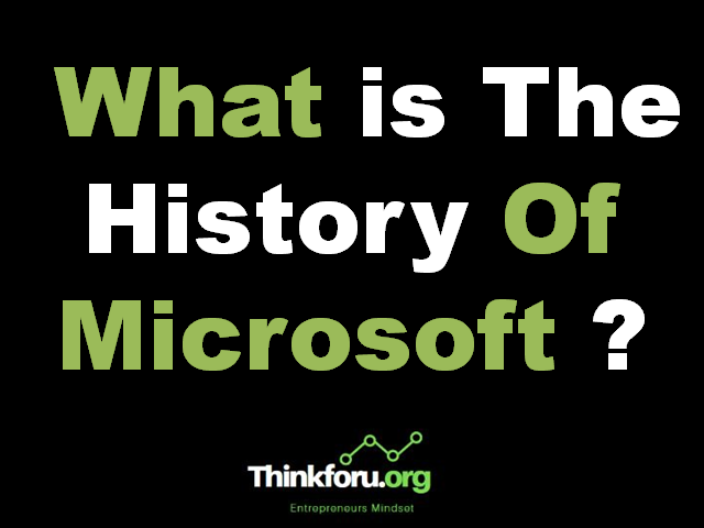 Cover Image Of What is The History Of Microsoft ?