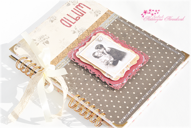 Album Ślubny vintage scrapbooking