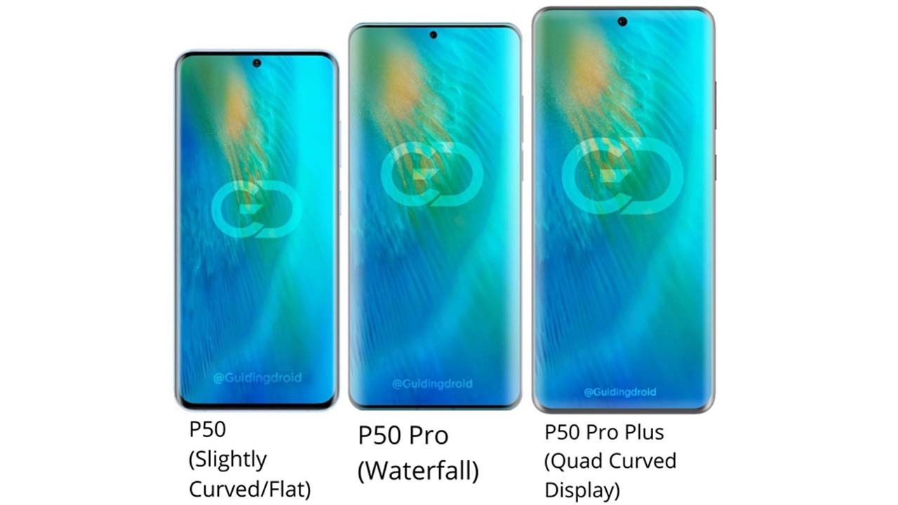 Huawei P50 series exposed! Equipped with three different types of screens