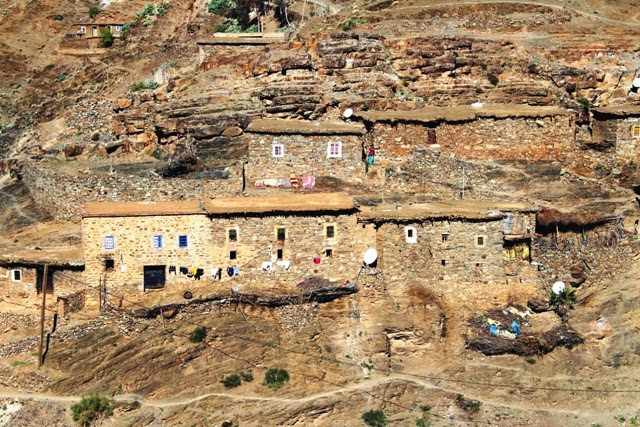 Village in the Atlas mountains, Morocco