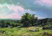 1865 View near Düsseldorf oil on canvas