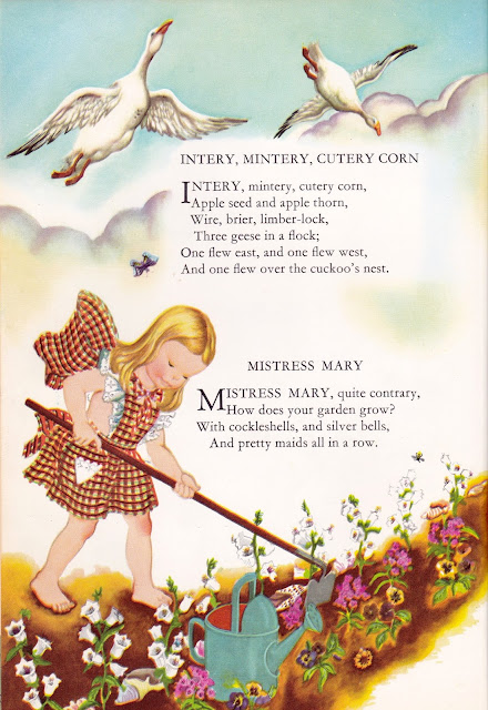 "Childrcraft: Poems of Early Childhood," edited by J. Morris Jones, illustration by Eloise Wilkin, 1954