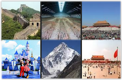 China with 57.6 million visitors