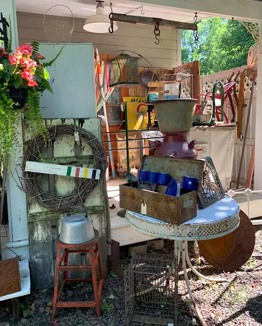 Photo of summer junk garden inventory West Tischer Cottage