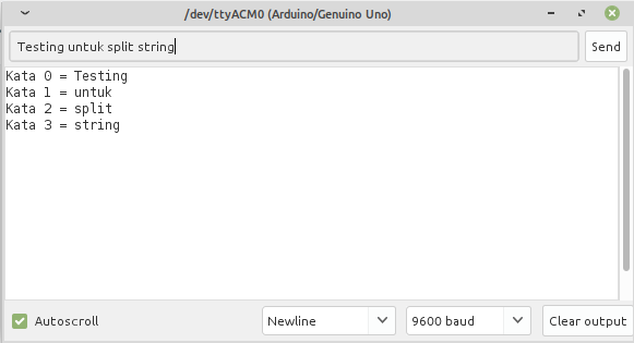 Arduino String Jadi Array Split Kode Program
