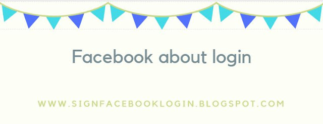 Facebook About Login