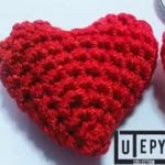 patron gratis corazon amigurumi | free pattern amigurumi heart 