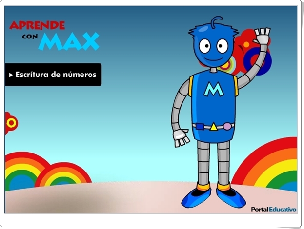 Aprende con Max: "Escritura de números del 11 al 19" (Juego de Matemáticas de Primaria)