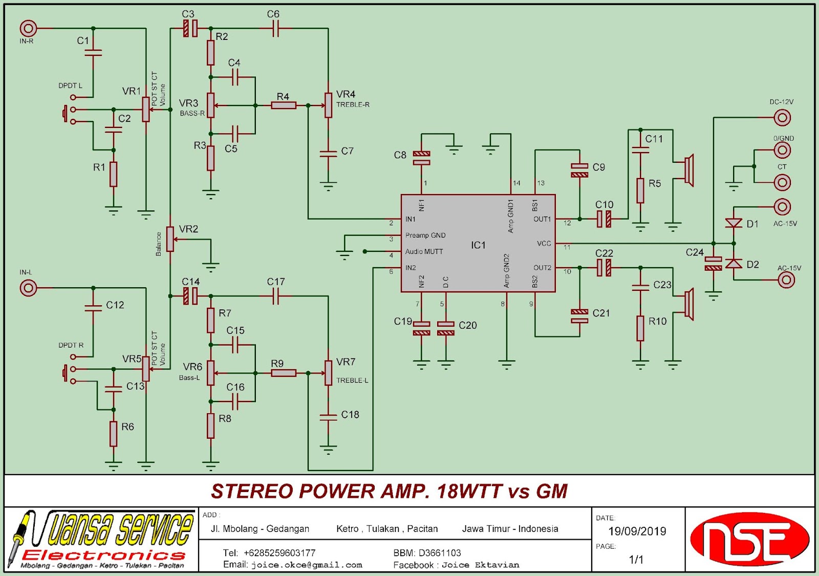 Download Skema  Power  Amplifier Terbaru
