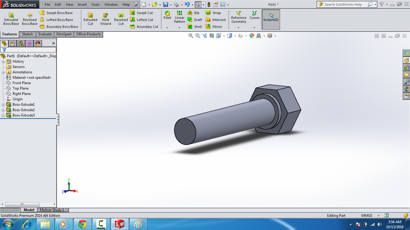 Belajar Solidworks Cara Membuat Baut Dengan Costemic Thread Dan