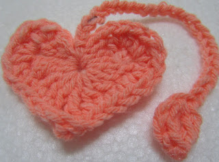 Sweet Nothings Crochet free crochet pattern blog ; photo of Heart 7 for Peyton Hearts Project;