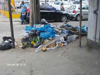 Oficializada a esquina do lixo no acesso ao Parque Cruz Aguiar