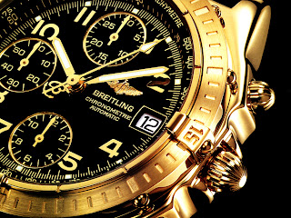 Breitling Golden Watch Wallpaper