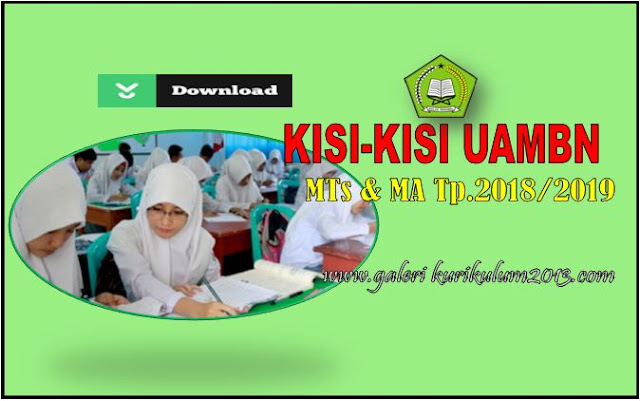 Unduh Kisi-Kisi UAMBN Madrasah Aliyah Tahun Pelajaran 2018/2019