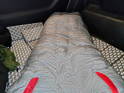 NEMO KAYU15 冬、車内で仮眠