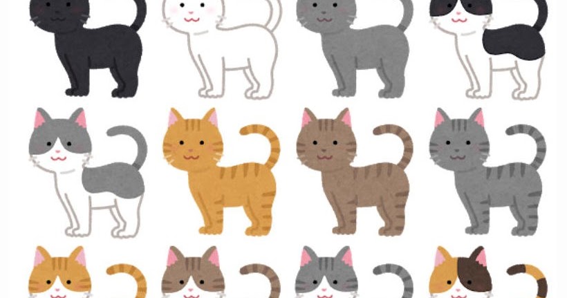 いろいろな模様の猫のイラスト かわいいフリー素材集 いらすとや