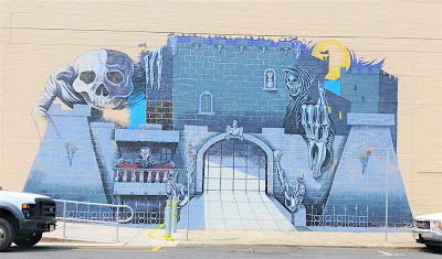 Castle Dracula Wall Mural on the Wildwood Boardwalk