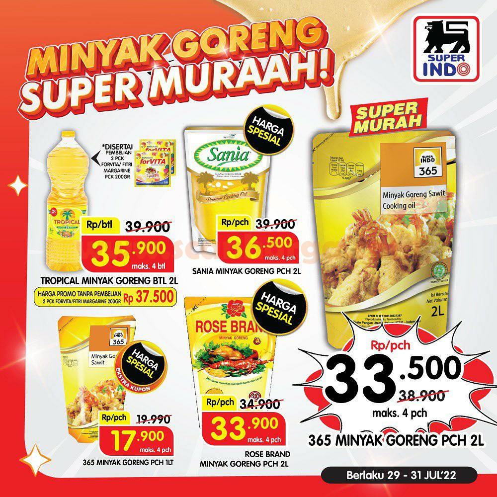 SUPERINDO Promo Minyak Goreng Murah Hari Ini