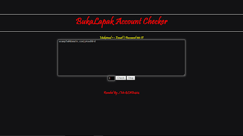 [PHP] Script Bukalapak Account Checker