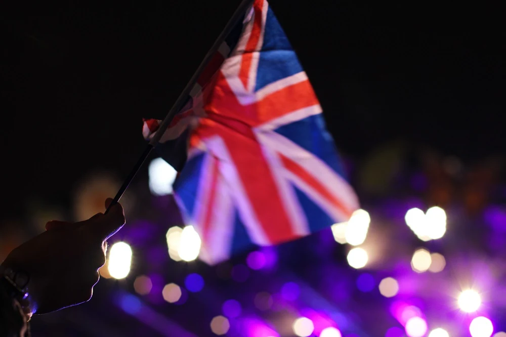 Union Jack flag at Proms in the Park, London - UK lifestyle blog