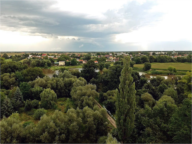 Panorama z wieży widokowej w Kotowicach