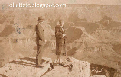Herbert and Helen Parker at the Grand Canyon 1927 https://jollettetc.blogspot.com