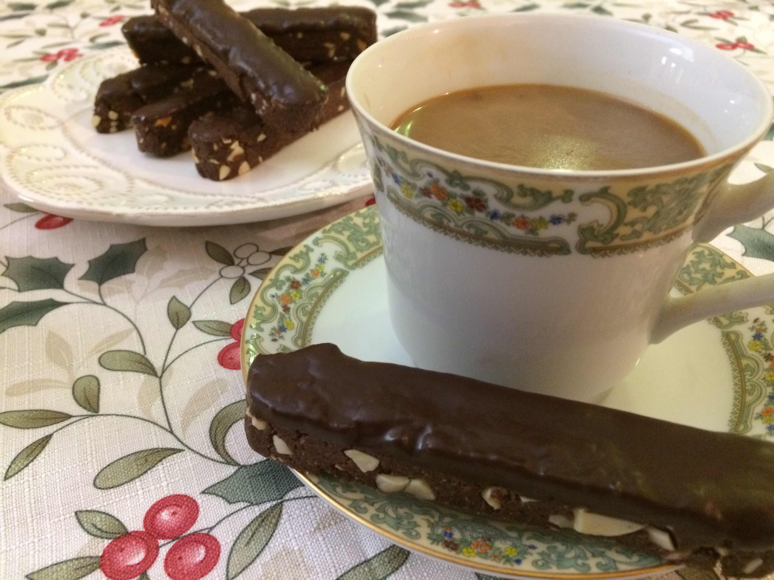 Low Carb Chocolate Almond Biscotti