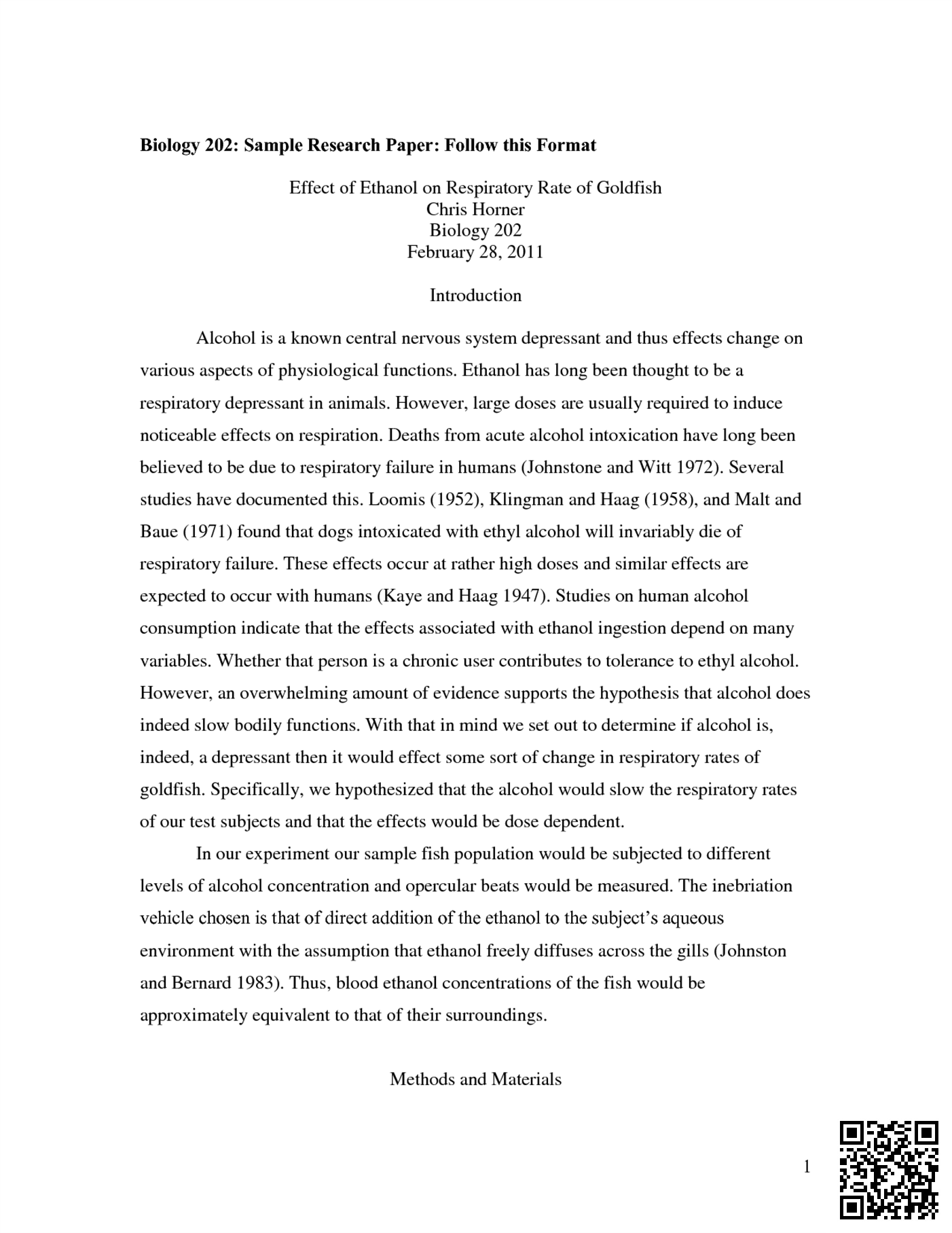 Abstract of a Research Paper Example