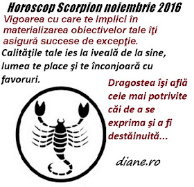 Scorpion noiembrie 2016
