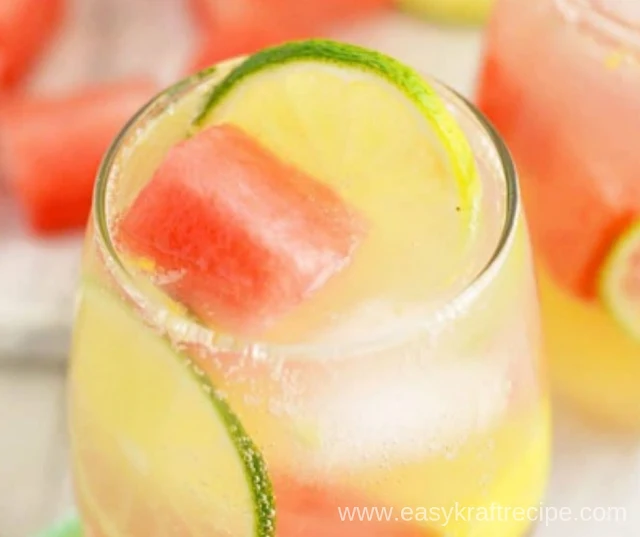 SUMMER SANGRIA WITH WATERMELON AND PINEAPPLE