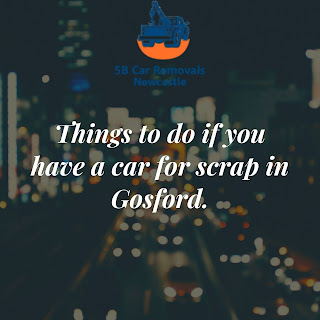 car for scrap in Gosford.