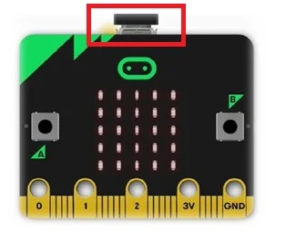 Cổng USB - bo mạch BBC Microbit