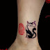 Cat tattoo TATUAJES TATTOO Pinterest
