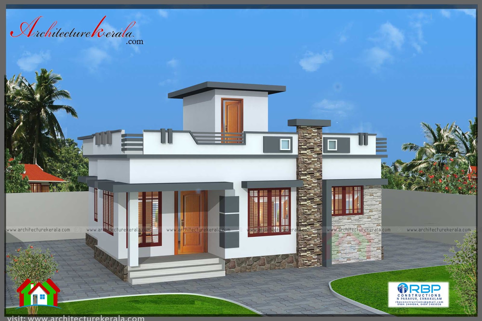  700  SQFT PLAN  AND ELEVATION FOR MIDDLE CLASS FAMILY 