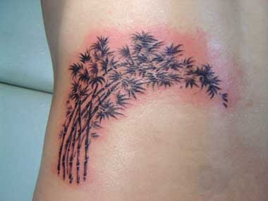 Bamboo letters tattoo designs idea