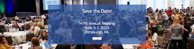 Save the Date! 147th Annual Meeting June 5-7 2023 Pittsburgh PA banner ad image