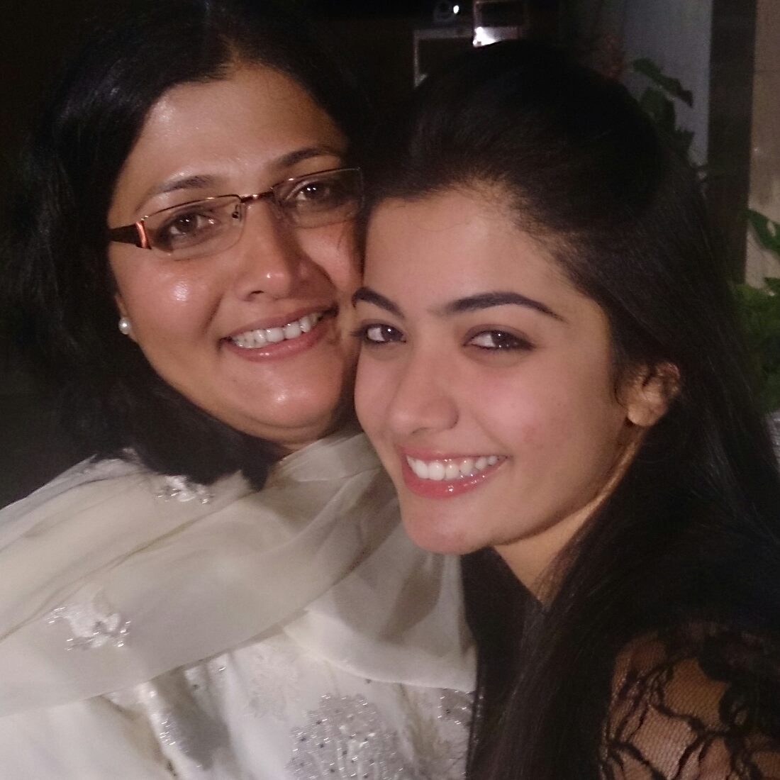 South Indian Actress Rashmika Mandanna with her Mother Suman Mandanna | South Indian Actress Rashmika Mandanna Family Photos | Real-Life Photos