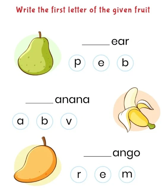 Nursery GK Worksheet