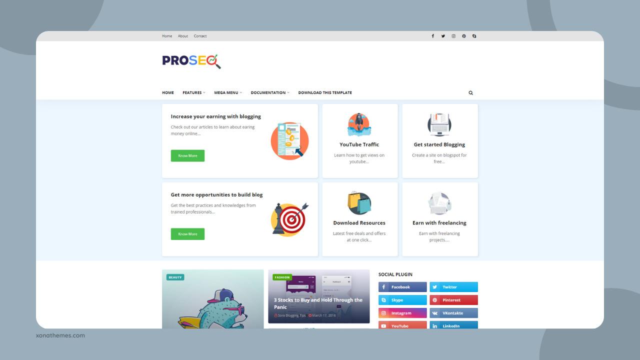 ProSEO Premium Blogger Template
