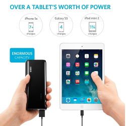 Anker 2nd Gen Astro E5 16000mAh Portable Charger External Battery Power Bank with PowerIQ Technology 2-Port 3A for iPhone 6 Plus 5S 5C 5 4S, iPad Air, mini, Galaxy S6 S5 S4 S3, Note 4 3 2, Tab 4 3 2 Pro, Nexus 4 5 7 10, HTC One, One 2 (M8), LG G3, MOTO X G, most other Phones and Tablets