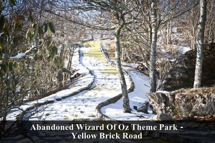 wizard of oz theme parl, yellow brick road