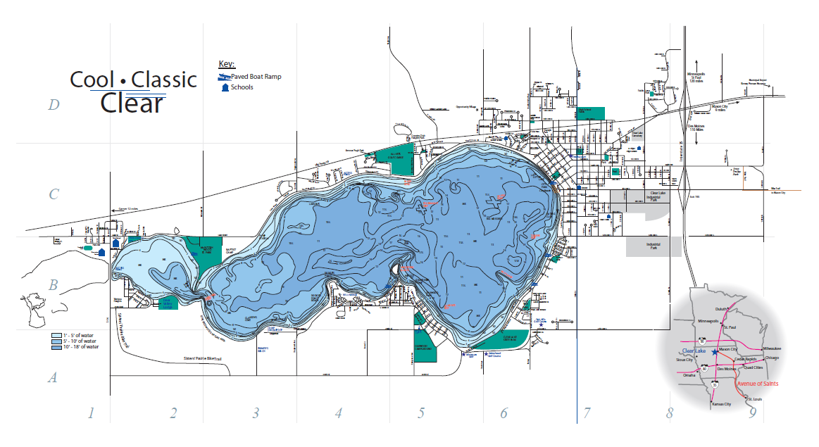 clear lake iowa map Austin Gehm Engl 250 Map Assingment Part 2 clear lake iowa map