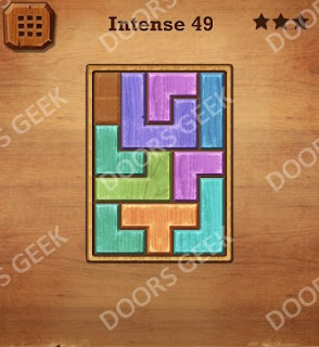 Cheats, Solutions, Walkthrough for Wood Block Puzzle Intense Level 49