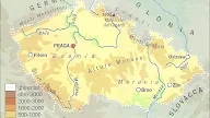 Repubblica Ceca Cartina Fisica / Repubblica Ceca / Europa orientale / Europa / Paesi / Home ... / Raccolta selezionata di mappe attuali e storiche con cartine e stradari delle città.