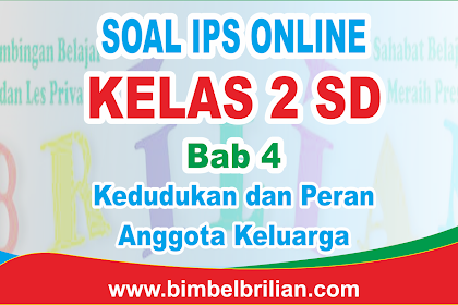 Download PDF Soal IPS Online Kelas 2 SD Bab 4 Kedudukan dan Peran Anggota Keluarga Langsung Ada Nilainya