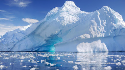 A Ice Mountain In Antarctica 